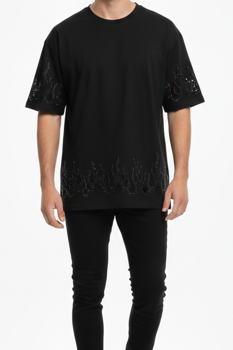T-shirt flame brillantino