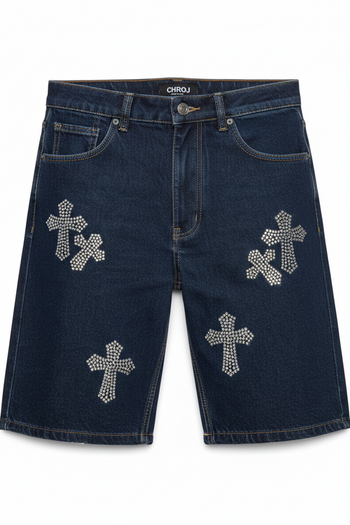 Bermuda denim croci brillantino