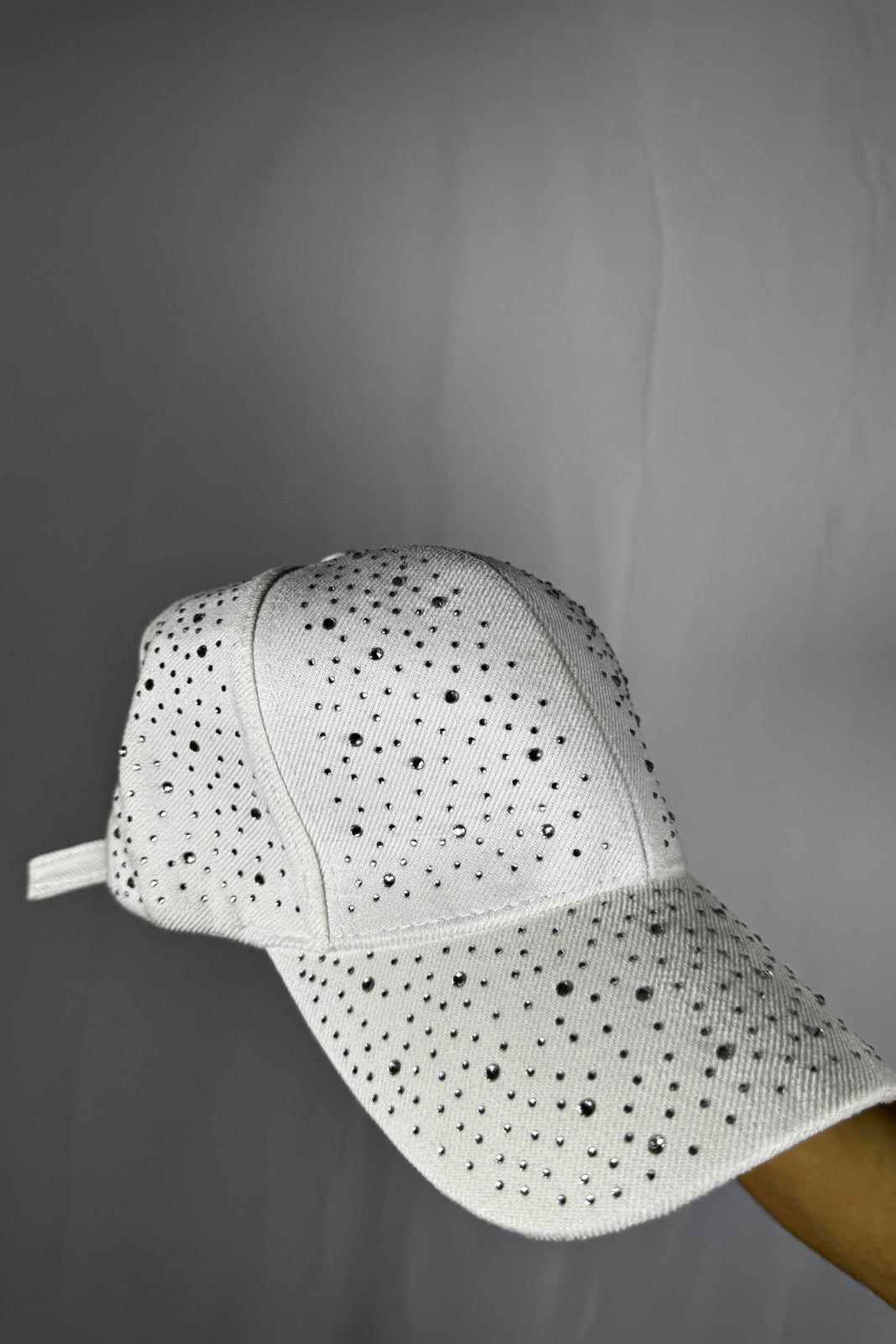 Cappellino full diamante white