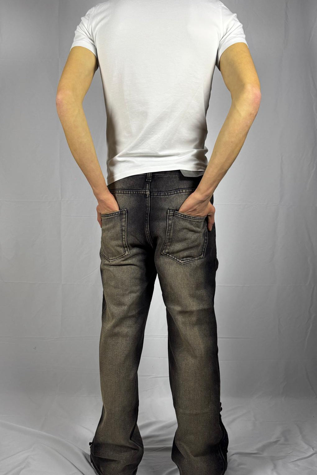 Jeans zip flared brillantino